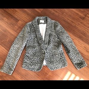 Ann Taylor Loft Animal Print Thick Coat